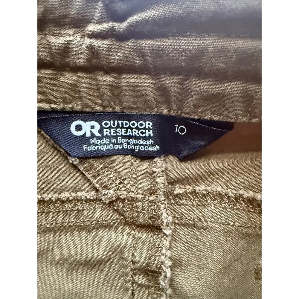 Outdoor Research Women's Wadi Rum Shorts in Khaki Green Size 10